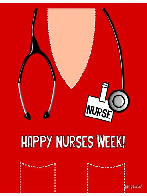 Happy Nurses Week Poster For Sale By Gailg1957 Redbubble
