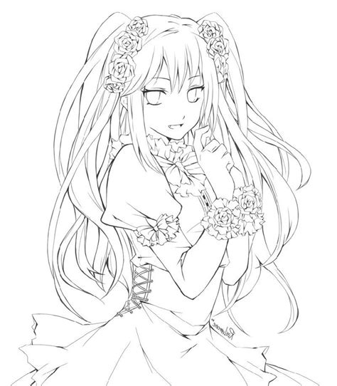 Anime Pictures To Color And Print Coloring Pages