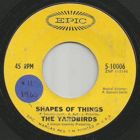The Yardbirds Shapes Of Things New York City Blues 1966 Vinyl