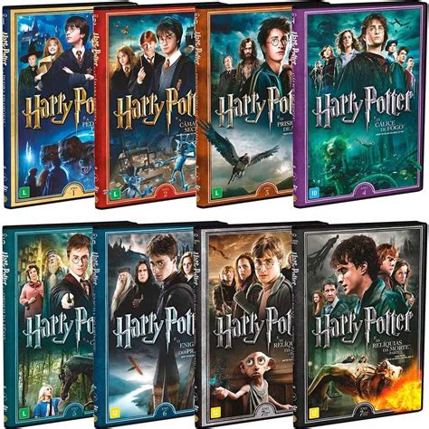 Dvd Combo Harry Potter Coleção Com 8 Filmes 16 Discos R 18999