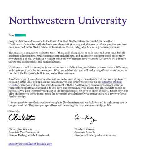 College Acceptance Letter Sample College Acceptance Letters