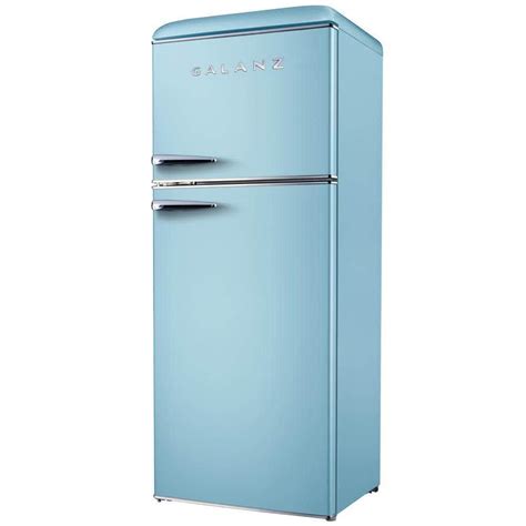 Galanz Retro Frost Free Top Freezer Refrigerator Indoor Cu Ft