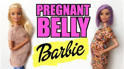 How To Make A Pregnant Belly For Barbie With Cold Porcelain Very Easy Pregnant Belly Barbie