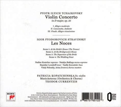 Patricia Kopatchinskaja Musicaeterna Teodor Currentzis Tchaikovsky Violin Concerto Op 35