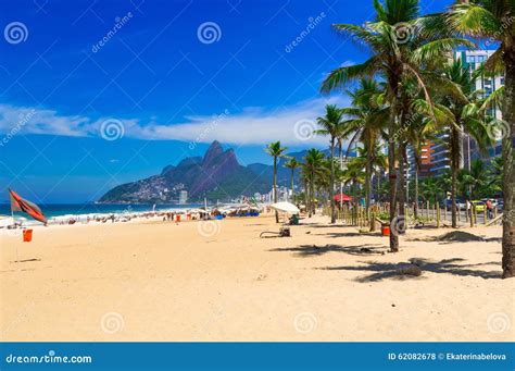 Ipanema Beach In Rio De Janeiro Editorial Stock Photo Image Of Famous