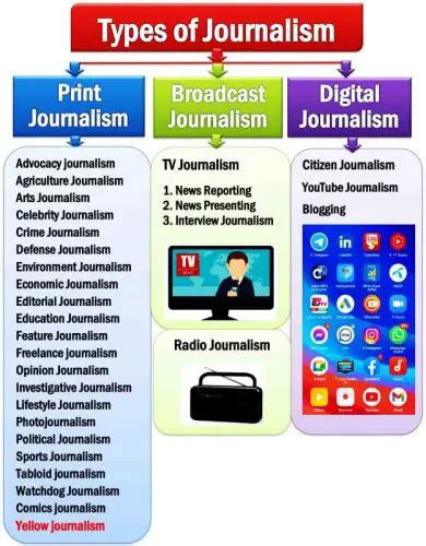 Types Of Journalism Infolearners