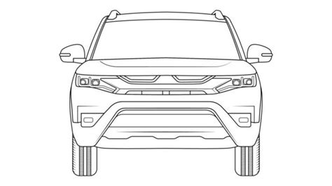 Suv Outline Vector Art Icons And Graphics For Free Download