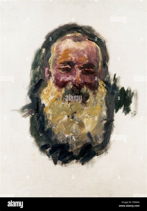 Claude Monet 1840 1926 Nfrench Painter Self Portrait 1917 Stock