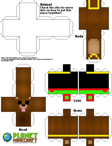 12 Minecraft Papercraft Youtubers Skins Paper Crafts Images And