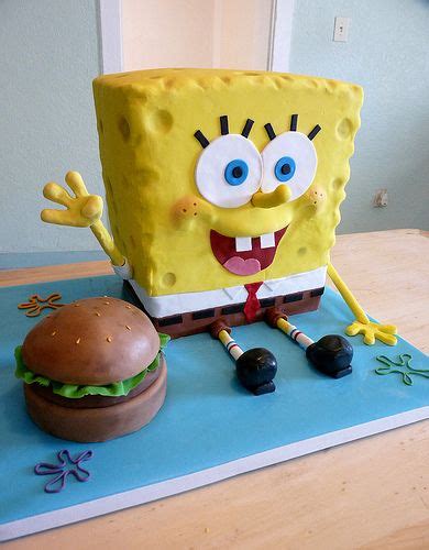 fondant spongebob squarepants spongebob birthday cake th birthday hot sex picture