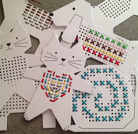 Diy Easy Stitch Cards For Children Artofit Kids Art Projects