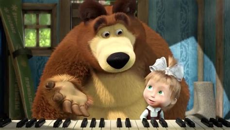Masha And The Bear Episode 19 The Grand Piano Lesson Watch Cartoons Online Watch Anime Online