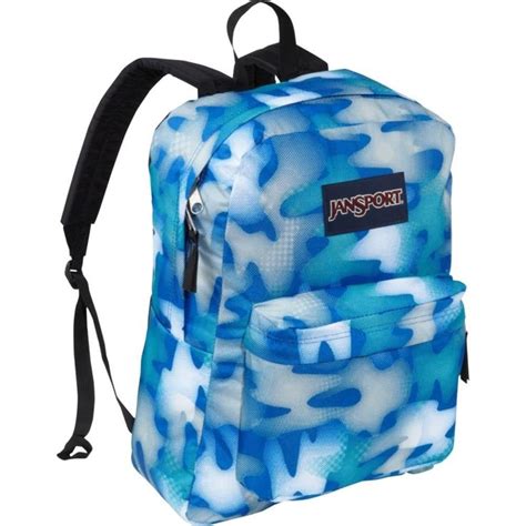 Blue Camo Jansport Backpack For Girls Shoulder Bag Women