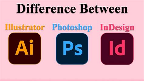 The Difference Between Adobe Illustrator Photoshop Indesign YouTube