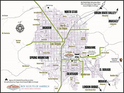 Lvac District Map Bsa Las Vegas Area Council