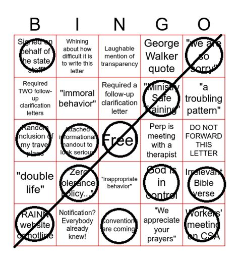 Notification Letter Bingo Truth Meetings Board The Truth