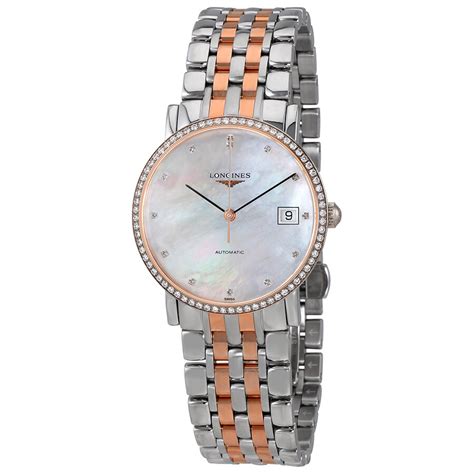 Longines Elegant Mother Of Pearl Dial Ladies Watch L48095887 Elegant