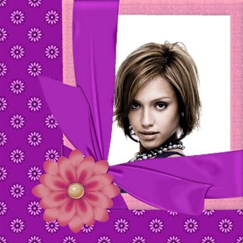 Flower And Purple Ribbon Design Template Pixiz