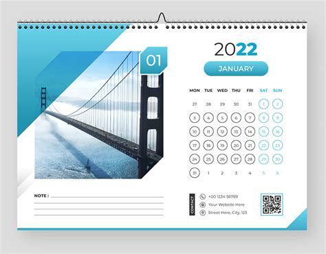 Business Desk Calendar Template For 2022 On Behance