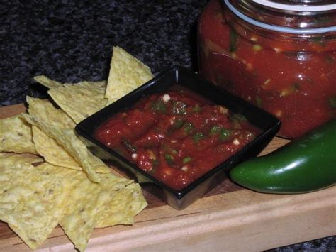 easy salsa   canned tomatoes recipe food recipes food mild salsa