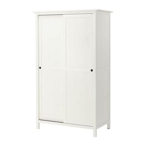 Hemnes Wardrobe With 2 Sliding Doors White Stain Ikea