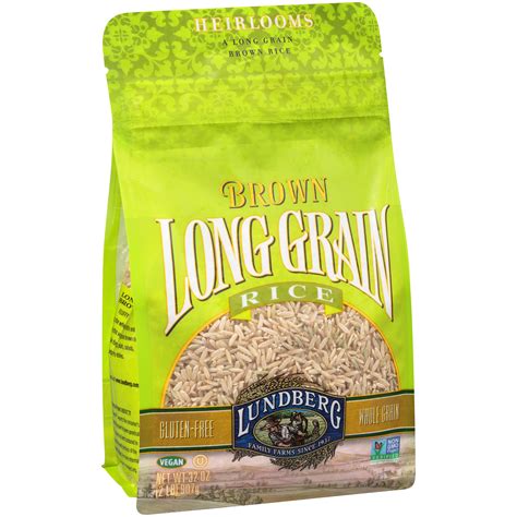 Lundberg Brown Long Grain Rice 32 Oz Stand Up Bag La Comprita