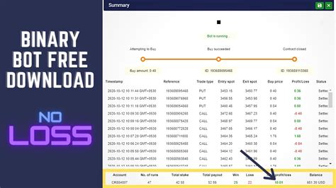 After registration you need to go to the section bot.binary.com and upload the trading algorithm to the platform. Stochastic and RSI Binary Bot Free Download || 99% Winning Ratio || No Loss Trading Bot - YouTube