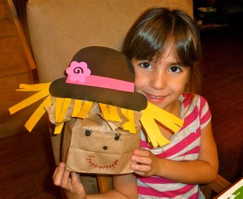 Paper Bag Scarecrow Craft Mom To 2 Posh Lil Divas Fall Kids Craft Mr