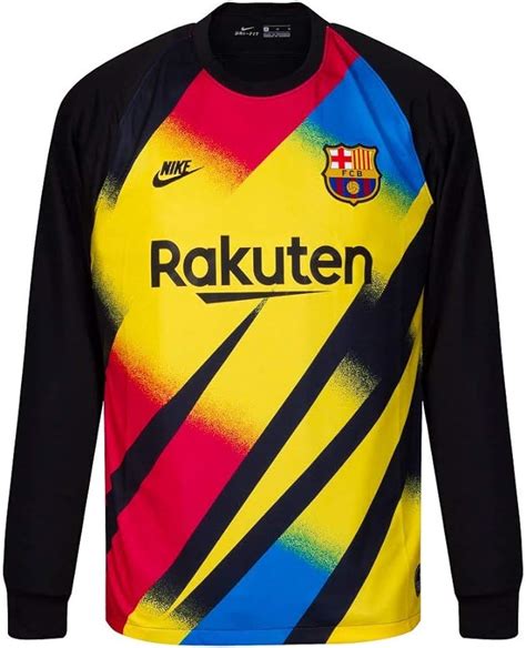 Nike Barcelona Long Sleeve Goalkeeper Jersey 720tour Yellow Black 2019