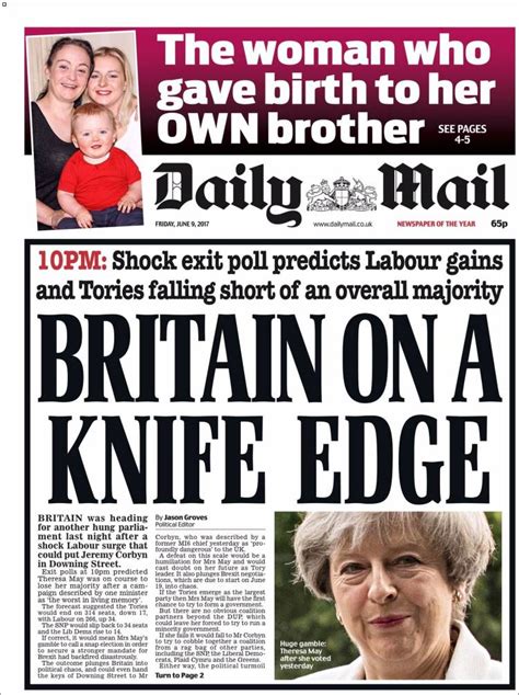 Final Editions Of Uk Newspaper Front Pages Reveal Shock Of Hung Parliament Metro News