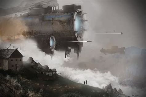 The Arrival By Digitalkthx Fantasy 2d Cgsociety Sci Fi Concept
