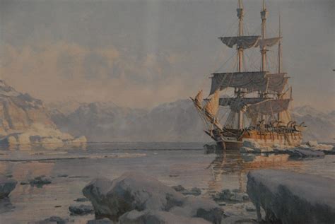 Whaling In The Arctic John Stobart Maritime Painting Painting