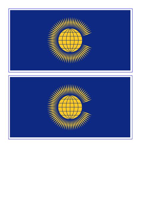 Commonwealth Flag Templates At