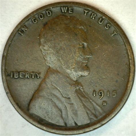 1915 S Lincoln Wheat Penny 1 Cent Us Coin Grade Vg Very Good 1c Ebay