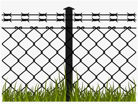 Transparent Library Barbed Fence Chain Link Hand Barbed Wire Fence Clipart Free