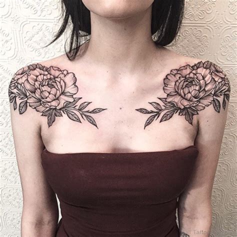 72 Fashionable Vintage Flower Tattoo On Shoulder