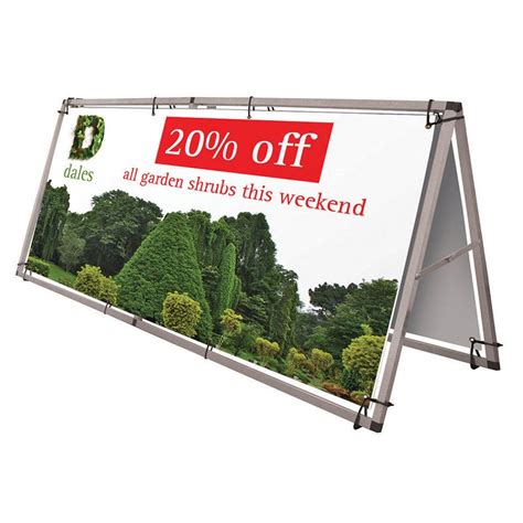 Portable Outdoor Banner Frame Discount Displays