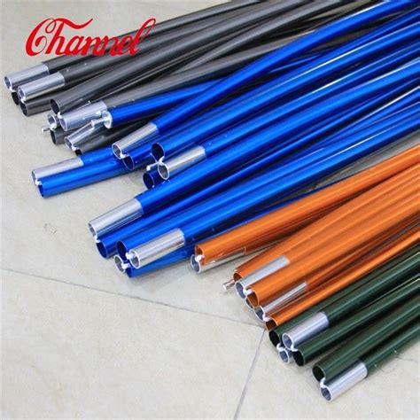 Customized Oem Black Anodized Aluminum Tent Pole Tube Round Pipe For Camping Tent Manufacturers