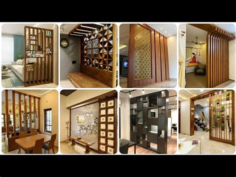 Wooden Partition Designs Between Living Dining Wall Partition In Dra