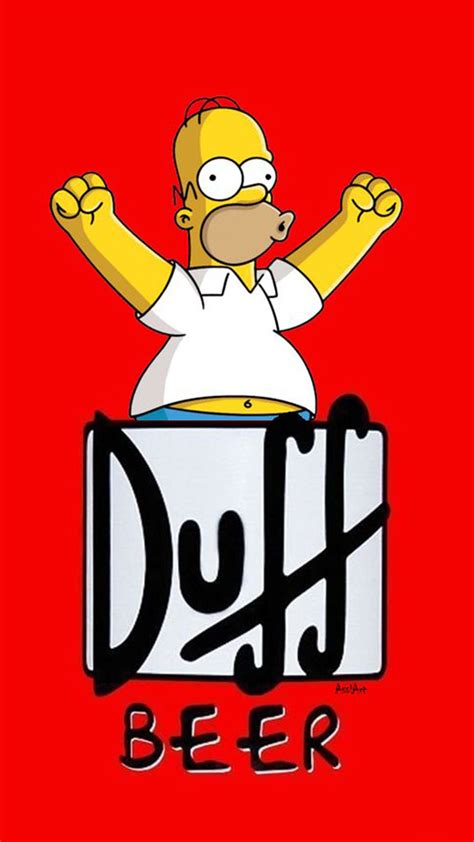 The Simpsons Character Is Sitting On Top Of A Beer Can With His Arms In
