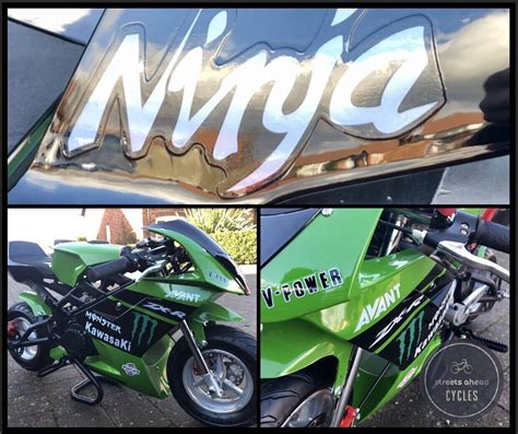 New Boxed Kawasaki Ninja Mini Moto Pocket Bike 50cc In Stock Now Fast