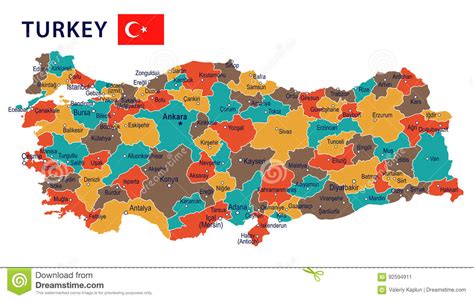 Bekijk meer ideeën over wereldkaart, poster, filmposter. Turkije - Kaart En Vlag - Illustratie Stock Illustratie ...