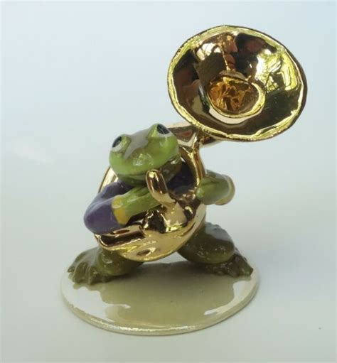 Hagen Renaker Frog Miniature Figurine Toadally Brass Band Tuba Ebay