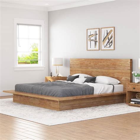 Choosing the best wood platform beds is never easy even for experienced users. Britain Rustic Teak Wood Platform Bed Frame