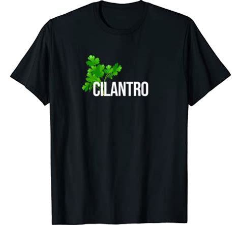 Cilantro Coriander Leaf Mexican Food Lovers Herb Plant Vegan T Shirt