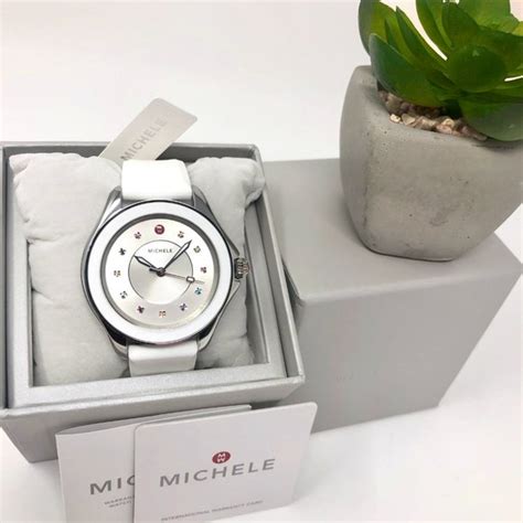 Michael Kors Accessories Nwt Michele Cape Topaz White Watch
