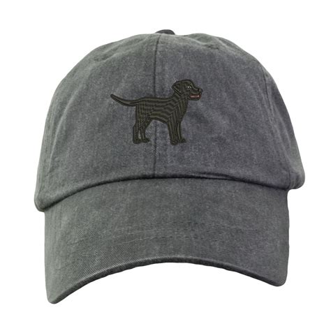Black Labrador Retriever Dog Hat Embroidered Black Labrador