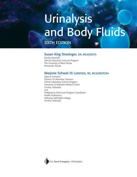 Solution Urinalysis And Body Fluids Strasinger 6th Ed Studypool