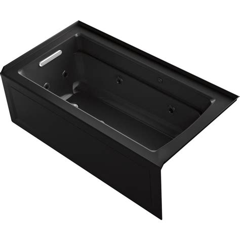 My whirlpool tub doesn't work!` hi guys! KOHLER Archer 60-in Black Acrylic Rectangular Left-Hand ...