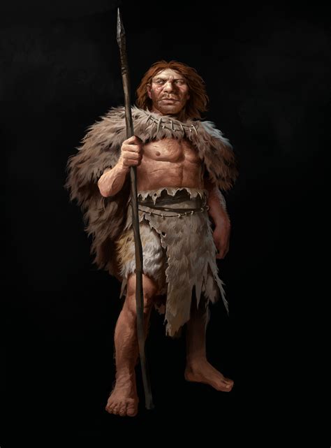 Artstation Neanderthals R Mi Jacquot Prehistoric Man Neanderthal Ancient Humans